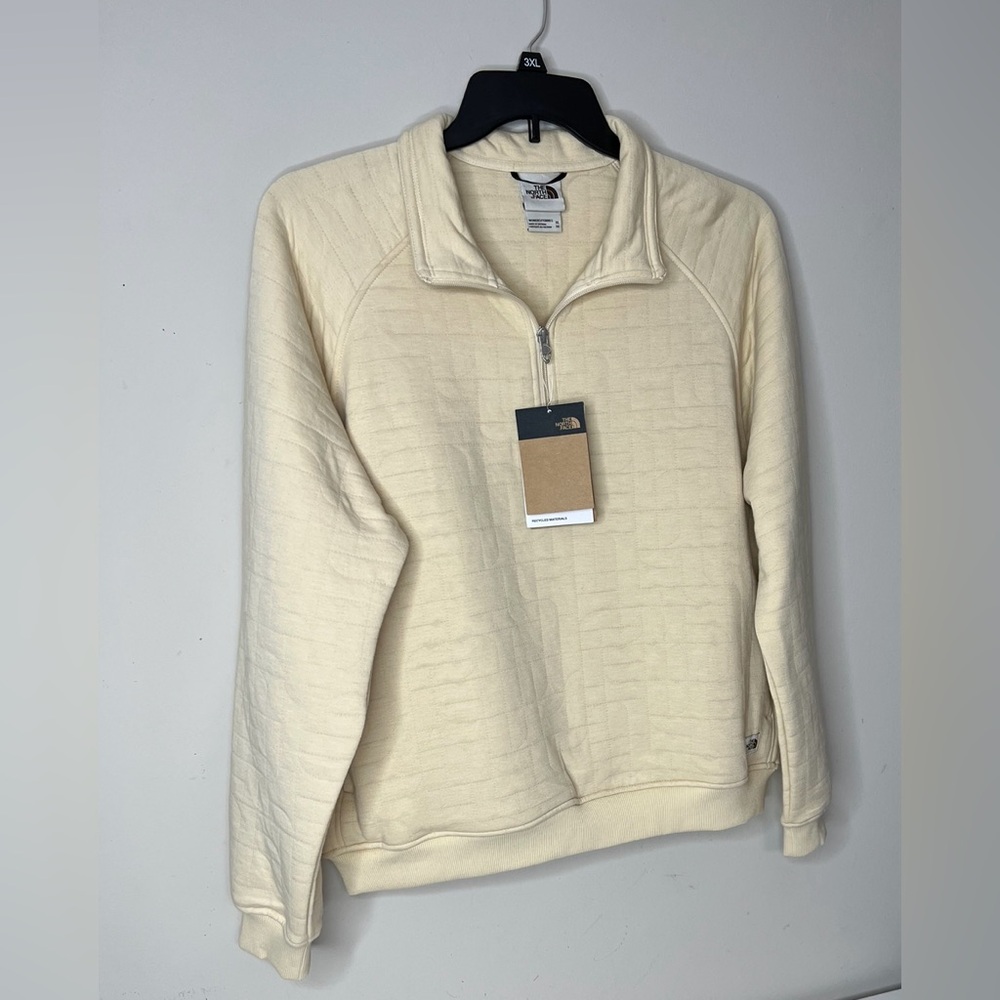 Women’s North Face Longs Peak Quilted 1/4 Zip Pullover Sweatshirt XL